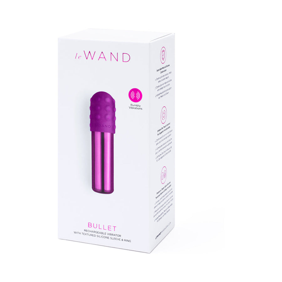 Le Wand Chrome Bullet Rechargeable Vibrator Dark Cherry - Headshop.com