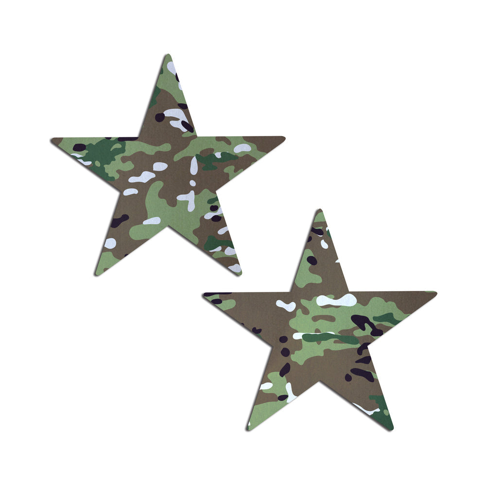 Pastease Nautical Star: Military Multi-Cam Camoflauge Nipple Pasties - Headshop.com