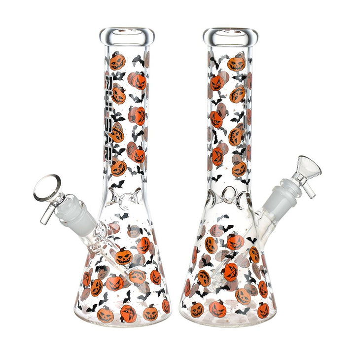 Pulsar Cackling Pumpkins Batty Beaker Glass Water Pipe | 14mm F - Headshop.com