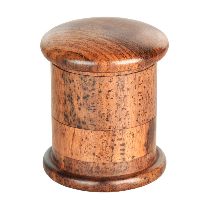 Round Rosewood 4pc Grinder w/ Screen - Headshop.com