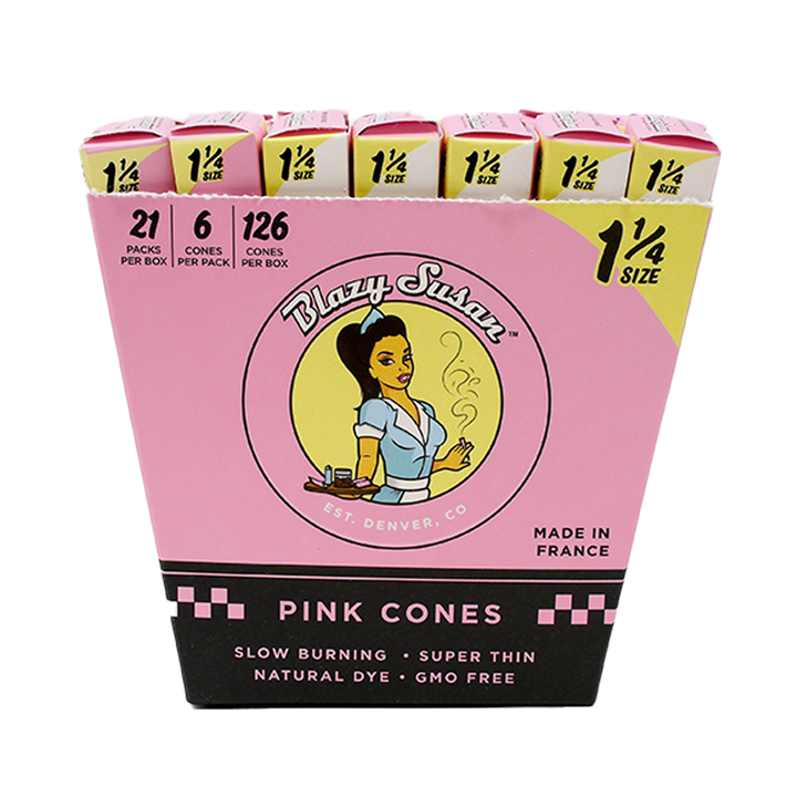 Blazy Susan Pink Paper Cones - Headshop.com