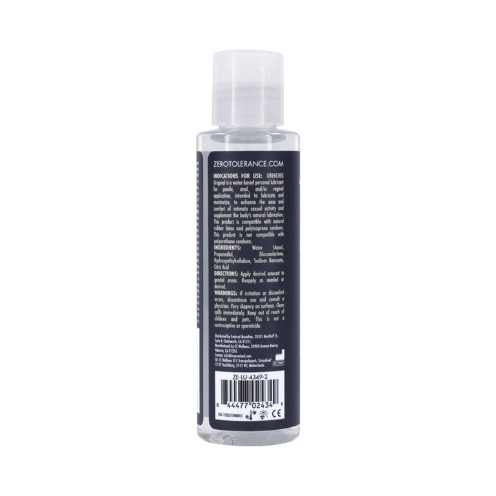 Zero Tolerance Drenched Original Water-Based Lubricant 4 oz. - Headshop.com