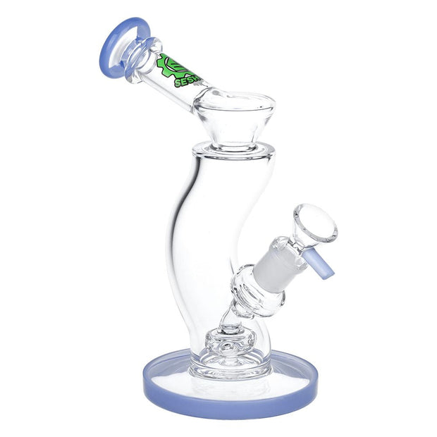 SeshGear Hip Check Curved Glass Water Pipe | 7.75" | 14mm F - Headshop.com