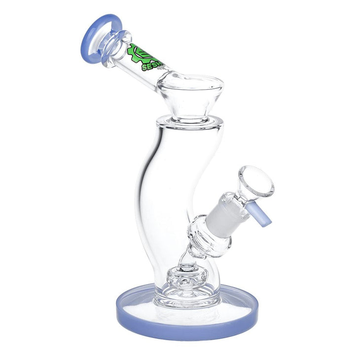 SeshGear Hip Check Curved Glass Water Pipe | 7.75" | 14mm F - Headshop.com