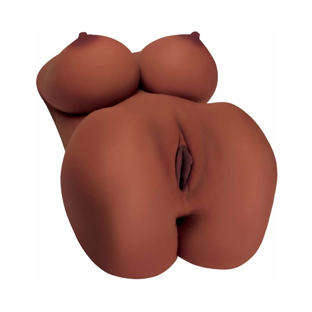 PDX Plus EZ Bang Torso Dual Entry Masturbator Brown - Headshop.com