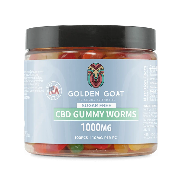 CBD Sugar Free Gummies 1000MG - Clear Worms