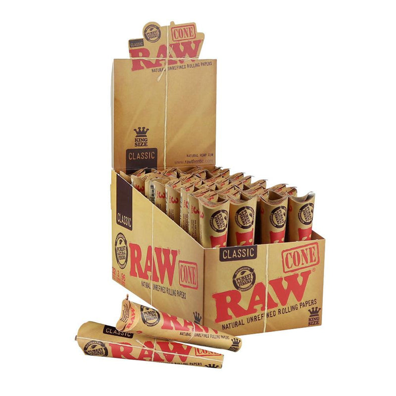 Raw Natural Unrefined Pre-Rolled Cones - Headshop.com