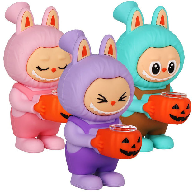 3CT BUNDLE - Halloween Funny Animal Silicone Water Pipe - 6" / Assorted Colors