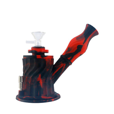 3 in 1 Silicone Water Pipe - 7" / 14mm F / Colors Vary - Headshop.com