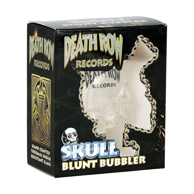 Death Row Records Skull Glass Blunt Bubbler | 2.75"