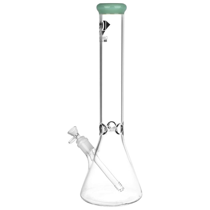 Diamond Glass Gold Classic Beaker Water Pipe - 16.25" / 14mm F - Headshop.com