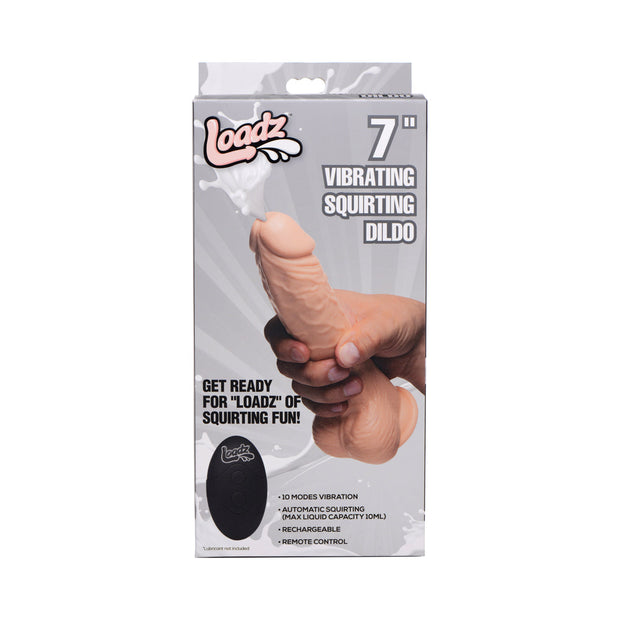 Loadz 7 in. Squirting Dildo Light - Headshop.com