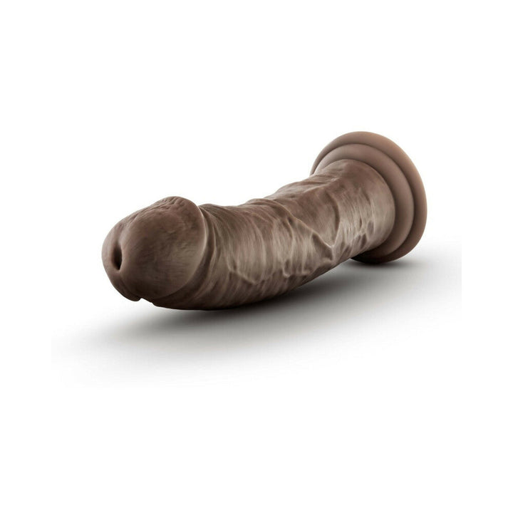 Dr. Skin Plus Thick 8 in. Triple Density Posable Dildo Brown - Headshop.com