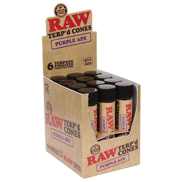 RAW TERP'd Cones | 1 1/4 | 6pc | 12pk - Headshop.com