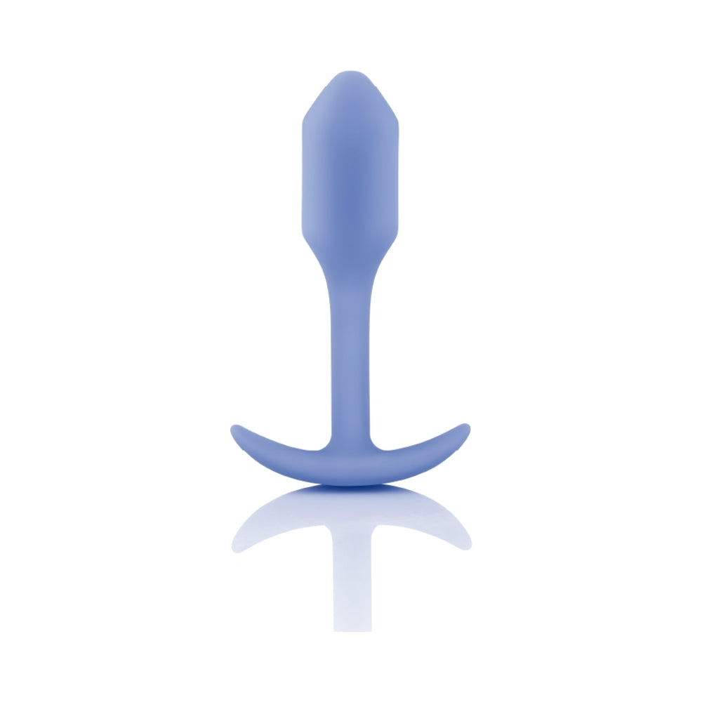 B-Vibe Snug Plug 1 Weighted Silicone Anal Plug Violet - Headshop.com
