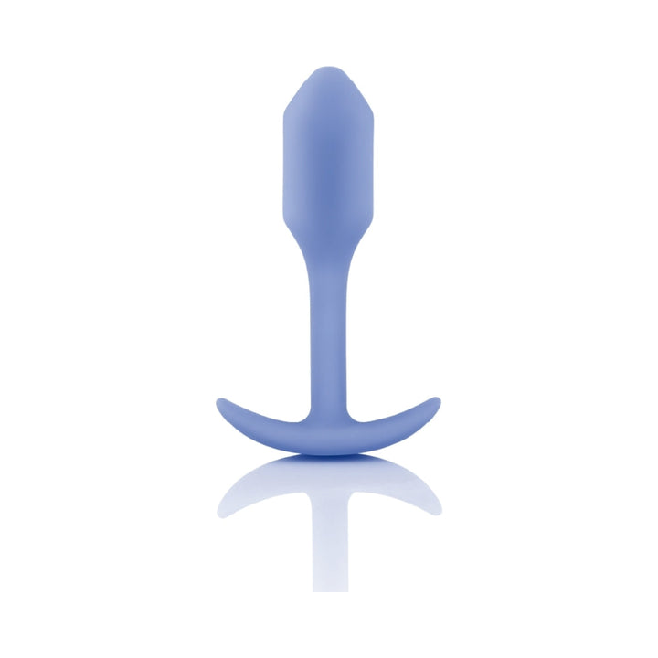 B-Vibe Snug Plug 1 Weighted Silicone Anal Plug Violet - Headshop.com