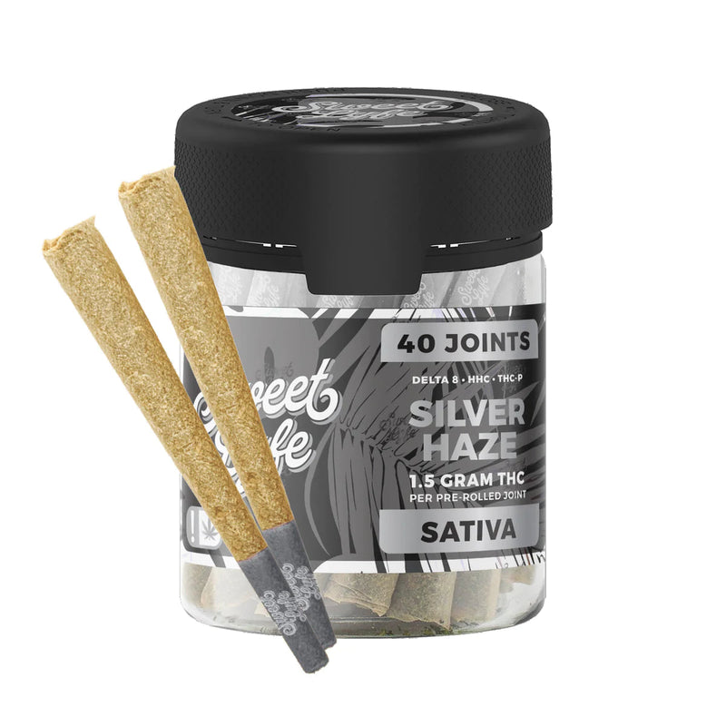 Sweet Lyfe 40 Pack of Joints D8+HHC+THCP - 1.5g per Joint - Silver Haze - Sativa - Headshop.com