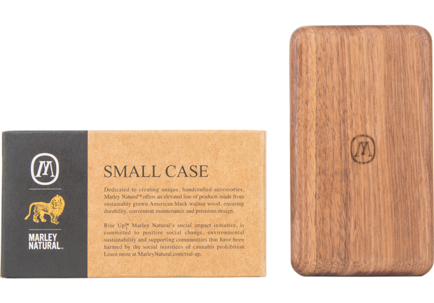 Marley Natural Black Walnut Storage Case - Headshop.com