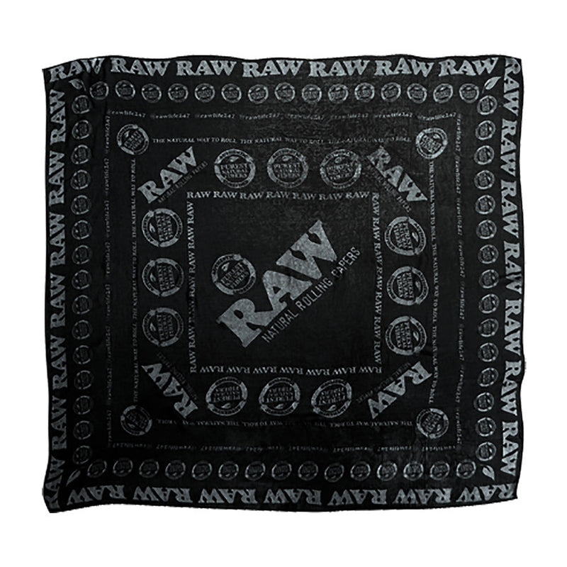 RAW Ultra Soft Vegan Fashion Scarf - Black / 46"x 46" - Headshop.com