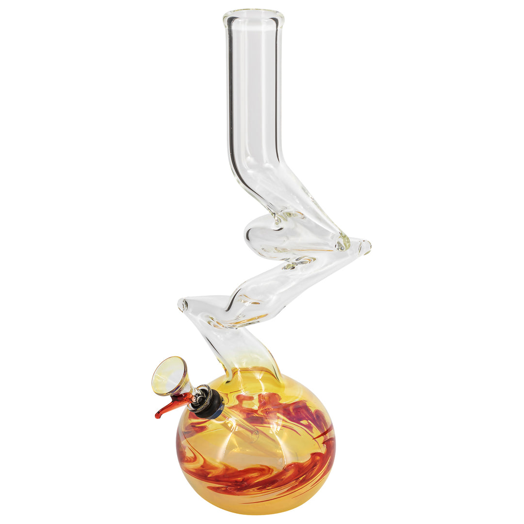 LA Pipes "Switchback" Bubble Base Bong - Headshop.com
