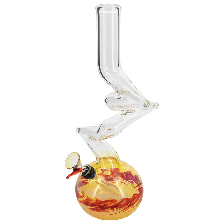 LA Pipes "Switchback" Bubble Base Bong - Headshop.com