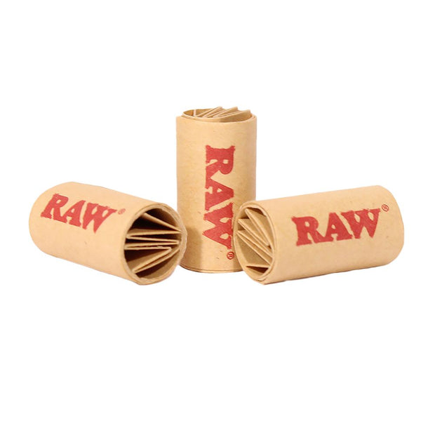 RAW Black Extra Wide Pre-Rolled Tips - 50pc Bag - Headshop.com