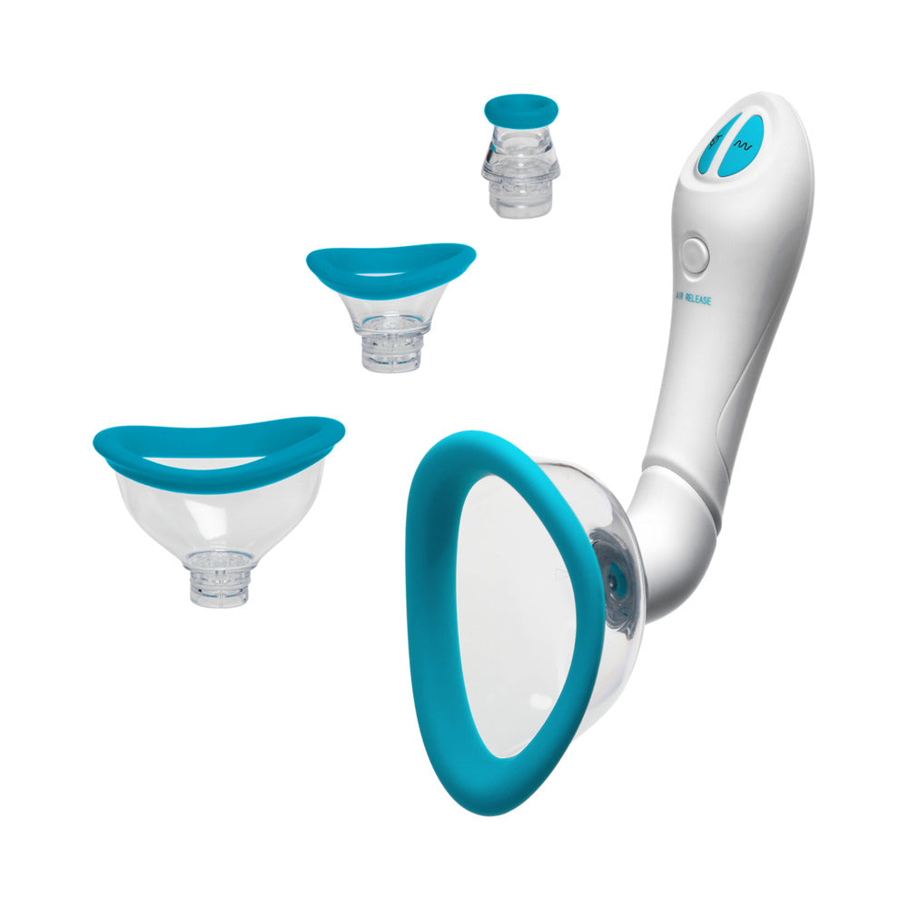 Bloom - Intimate Body Pump - Automatic - Vibrating - Rechargeable Blue/White - Headshop.com