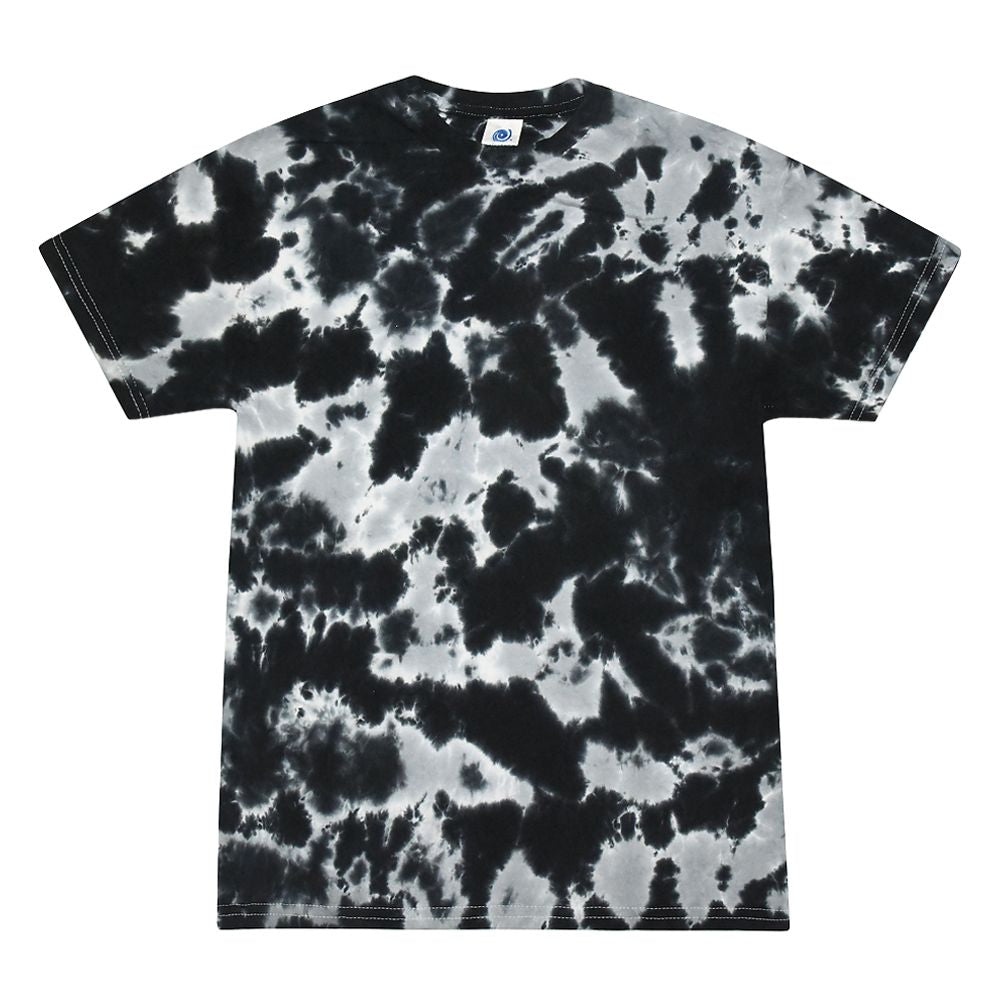 Short Sleeve Tie Dye T-Shirt | Multi Black - Headshop.com