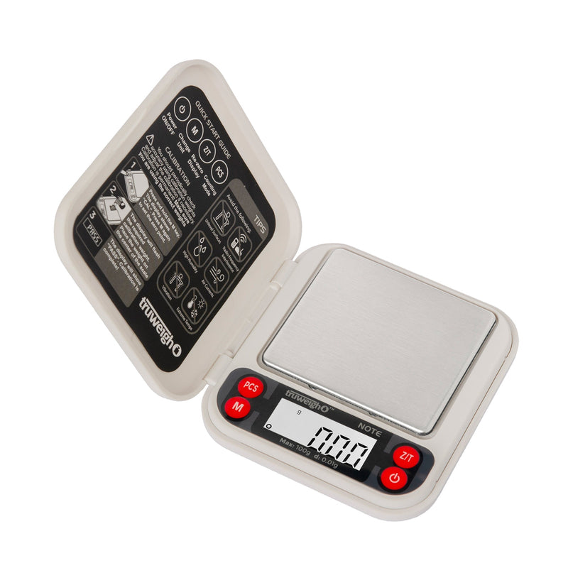 Truweigh Mini NOTE Digital Pocket Scale | 100G x 0.01g - Headshop.com