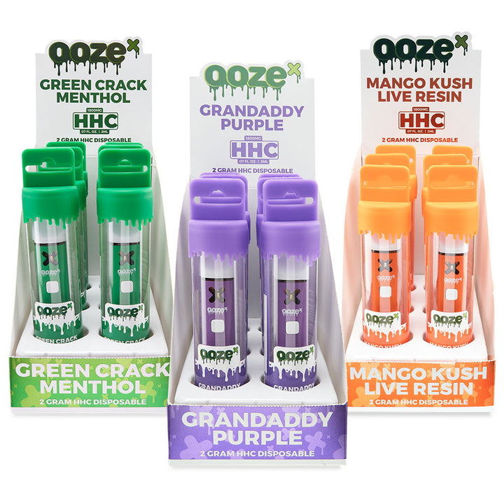 OozeX HHC Disposable Vape | 2ml | 6pc Display - Headshop.com