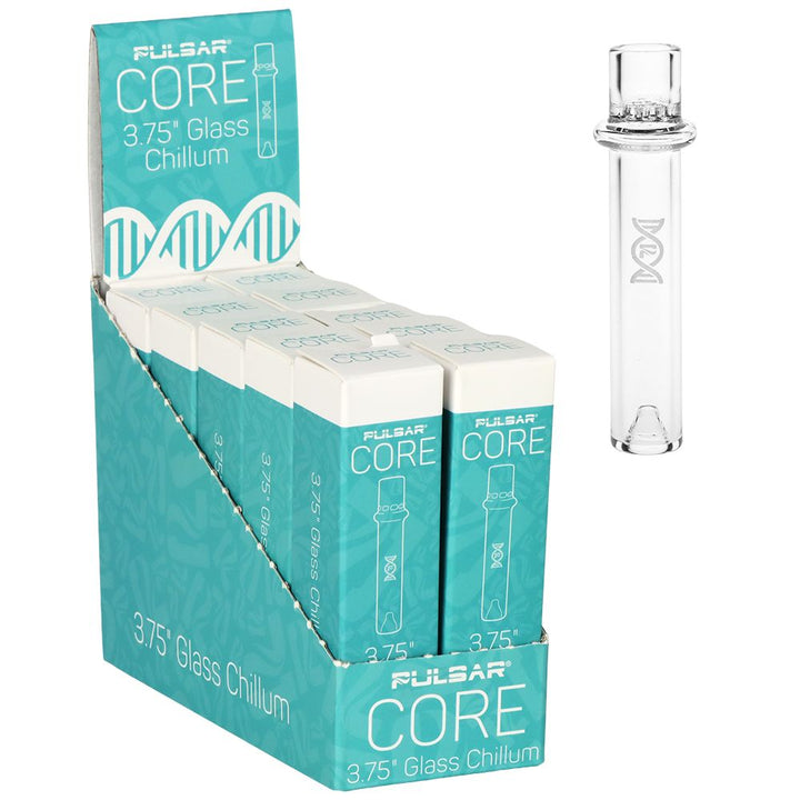 10CT DISPLAY - Pulsar CORE Glass Chillum - 3.75"