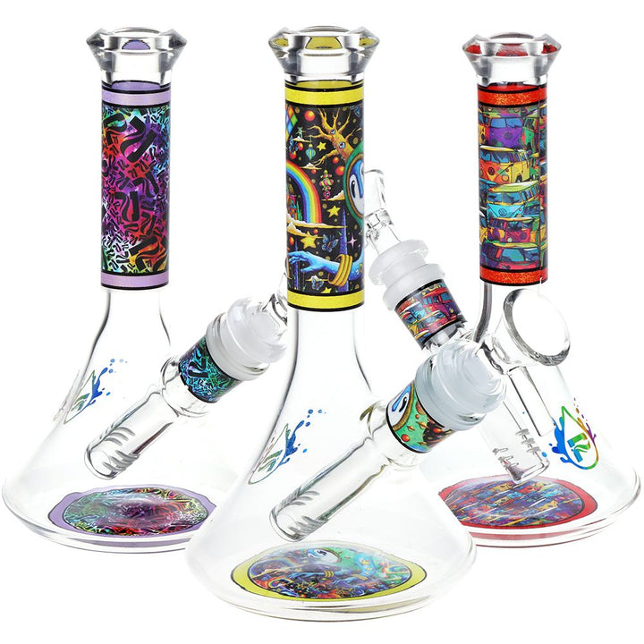 Pulsar Design Series Flared Beaker Glass Water Pipe | 6.75" | 14mm F - Headshop.com