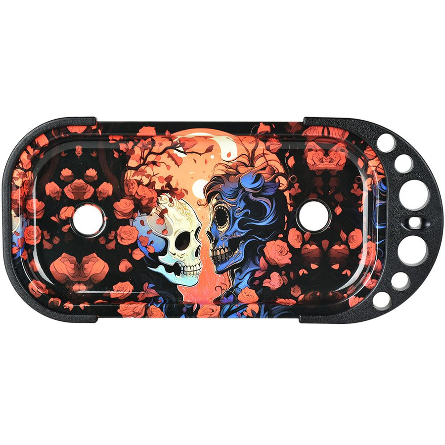 Elevated Metal Rolling Tray & Cone Loader Kit - Death Kiss / 9.25"x4.2" - Headshop.com