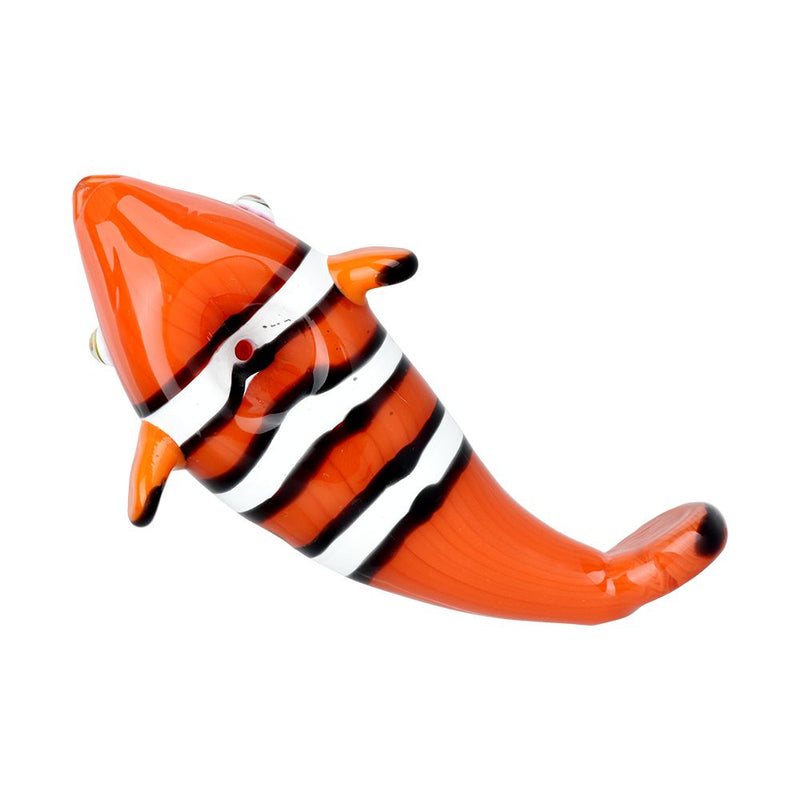 Clownfish Glass Hand Pipe - 4" / Colors Vary
