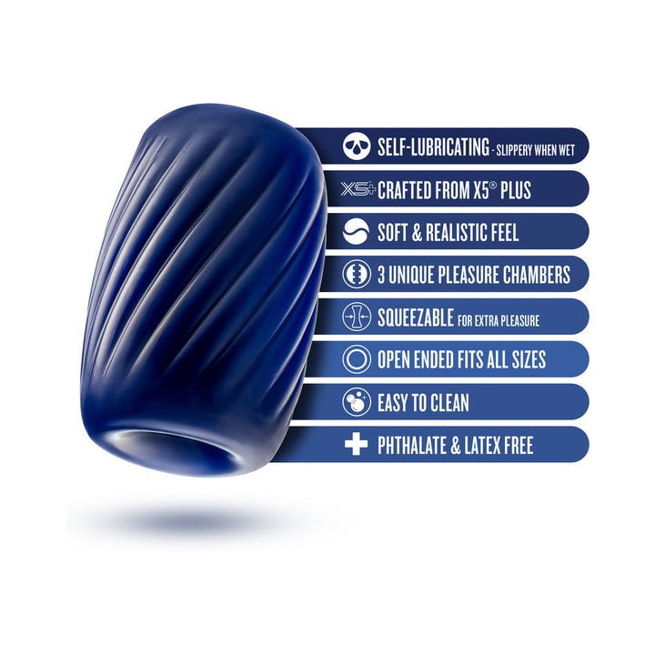 Rize Turbine Self-Lubricating Stroker Blue - Headshop.com