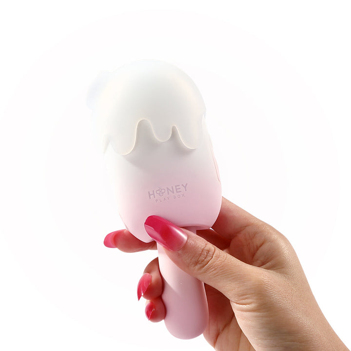 Honey Play Box Bite Me Sucking Tapping & Vibrating Cream Pop Stimulator - Headshop.com
