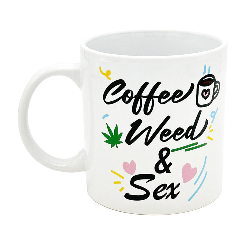 Coffee, Weed, Sex Giant Mug - 22oz - Headshop.com