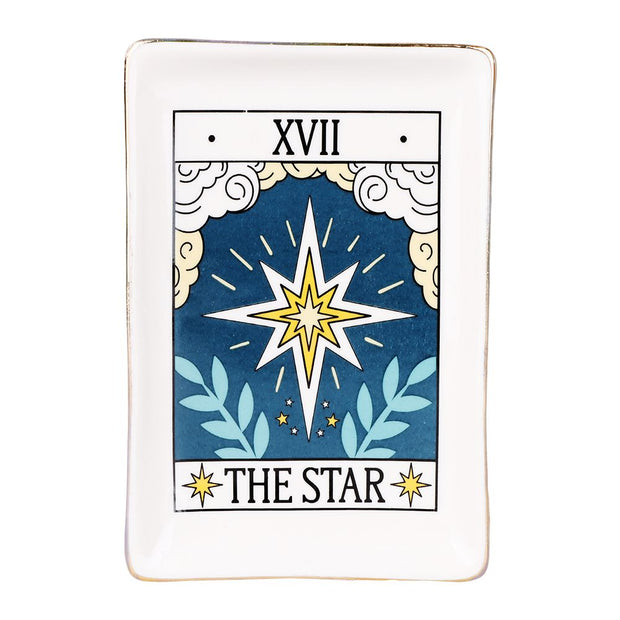 Tarot Card Ceramic Trinket Dish | 6.6"x4.5" - Headshop.com