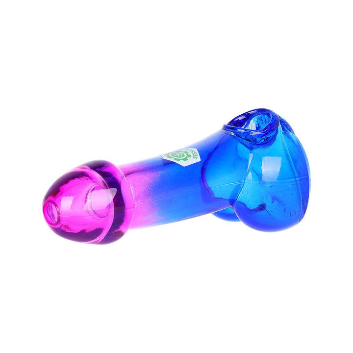 SeshGear Bi-Color Member Glass Hand Pipe - 4.75" / Colors Vary