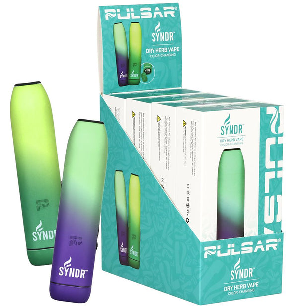 4CT DISPLAY - Pulsar SYNDR Dry Herb Vaporizer Thermo Series - 880mAh / Assorted Colors - Headshop.com