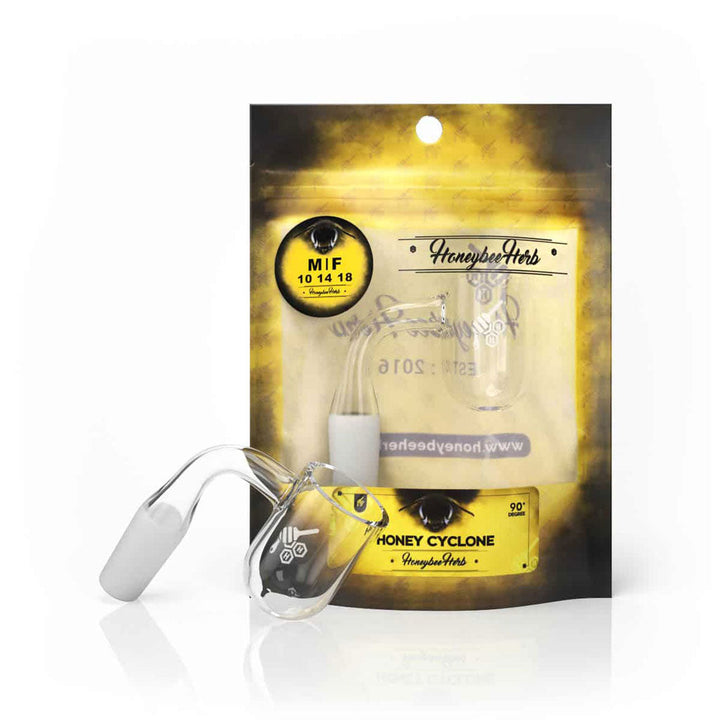 HONEY CYCLONE QUARTZ BANGER - 90° DEGREE | YL - Headshop.com
