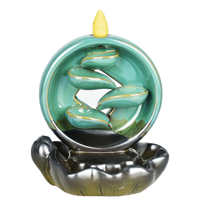 Sacred Shadows Ceramic Backflow Incense Burner - 5.5" - Headshop.com