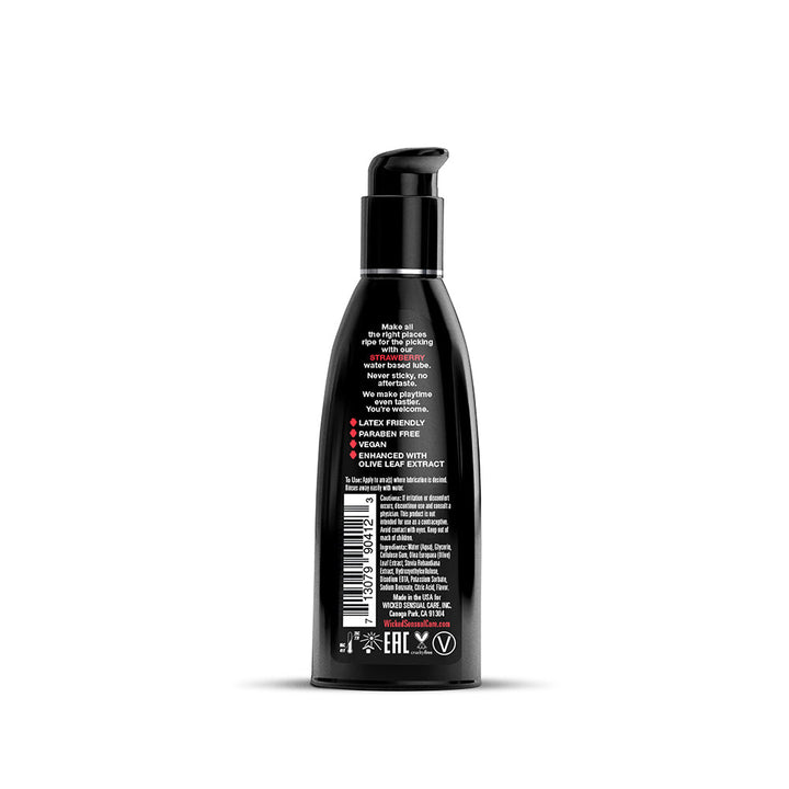 Wicked Aqua Strawberry Water-Based Lubricant 2 oz. - Headshop.com
