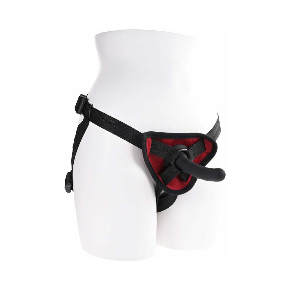 Sportsheets Saffron Silicone Pegging Kit with Adjustable Strap-On Harness & 5 in. Dildo - Headshop.com