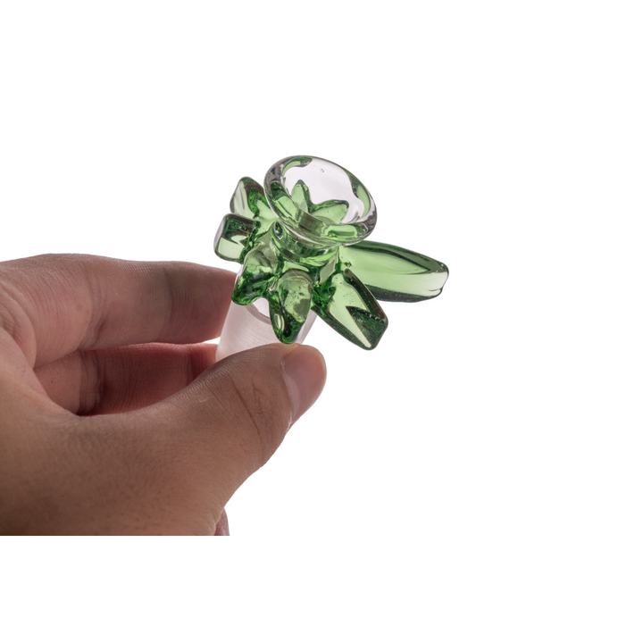14mm & 18mm Male Joint Heady Hemp Leaf Bowl - Headshop.com