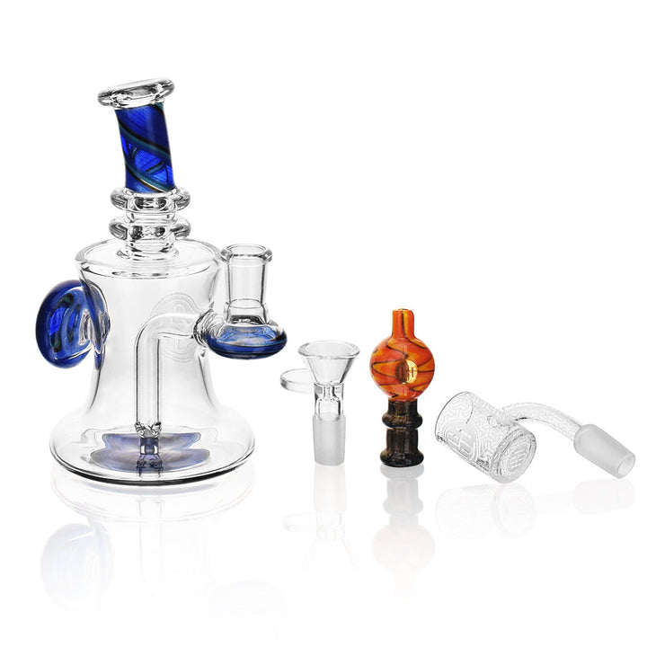 High Society | Astara Premium Wig Wag Concentrate Rig (Blue) - Headshop.com