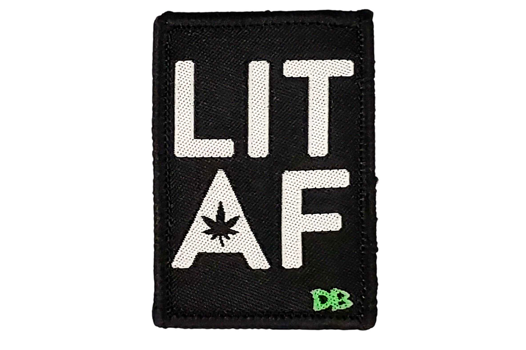 LIT AF Patch - Headshop.com