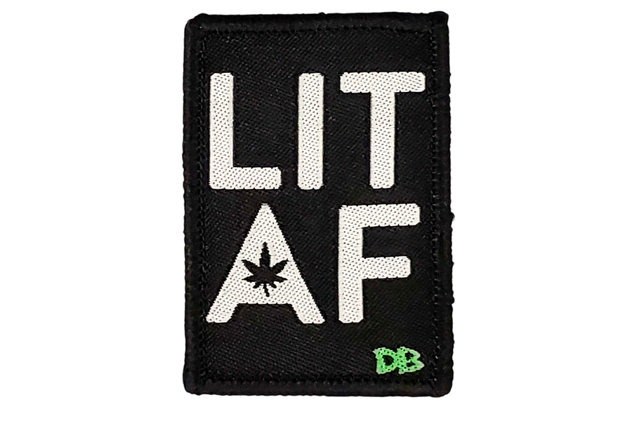 LIT AF Patch - Headshop.com