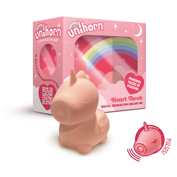 Unihorn Heart Throb Pulsing Vibrator Pink - Headshop.com