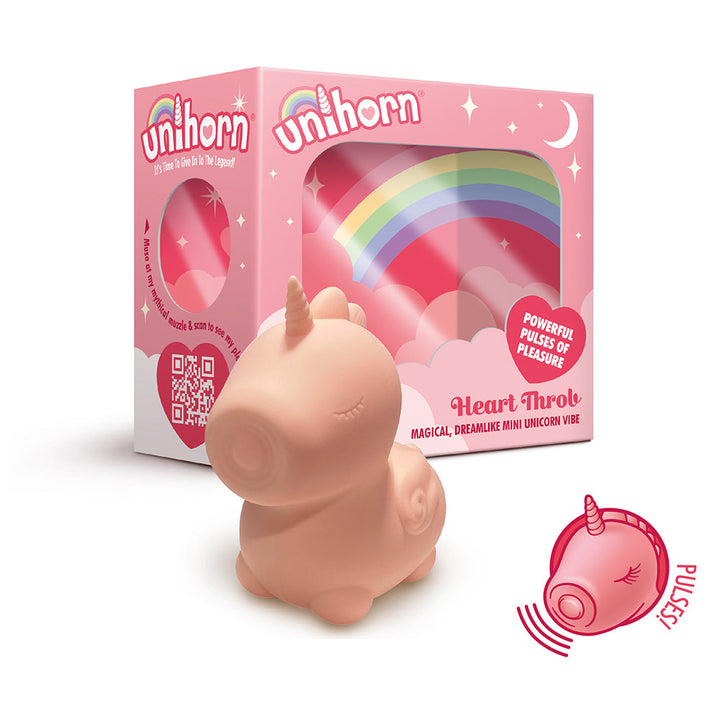 Unihorn Heart Throb Pulsing Vibrator Pink - Headshop.com